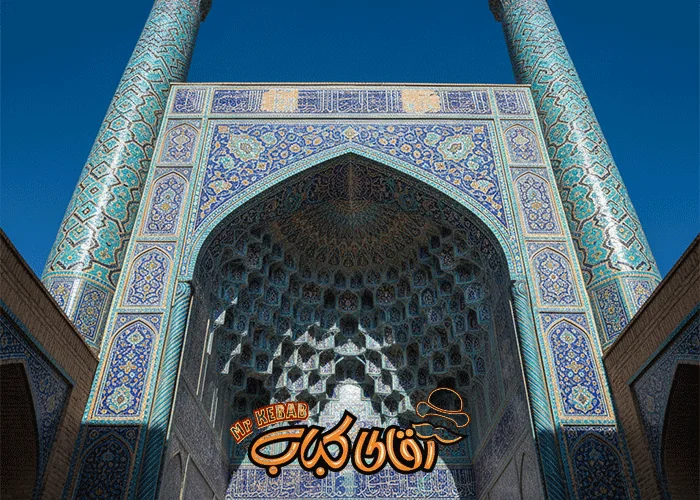 شکم گردی با راهنمای کامل سفر به شهر یزد - شکوه کاشی کاری های مسجد جامع یزد